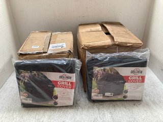 2 X BOXES OF GRILL MAN GRILL COVERS IN BLACK: LOCATION - A15