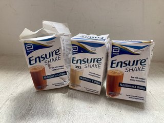 3 X MULTIPACKS OF ENSURE NUTRITION SHAKE PACKS BB: 06/25: LOCATION - B17