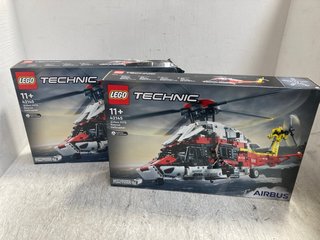 2 X LEGO TECHNIC AIRBUS H175 RESCUE HELICOPTER BUILD KITS MODEL: 42145: LOCATION - B15