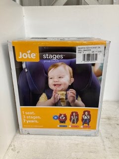 JOIE STAGES GROUP 0+/1/2 CHILDRENS CAR SEAT RRP - £120: LOCATION - WHITE BOOTH