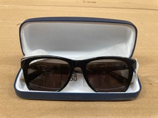 LACOSTE TINTED LENS SUNGLASSES IN PROTECTIVE HARDSHELL CASE: LOCATION - B7