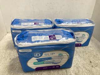 3 X ID SLIP FAST ABSORPTION INCONTINENCE PANTS: LOCATION - B7