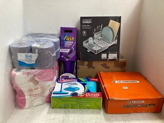 QTY OF ASSORTED HOUSEHOLD ITEMS TO INCLUDE MULTIPACK OF ANDREX TOILET ROLLS: LOCATION - B7