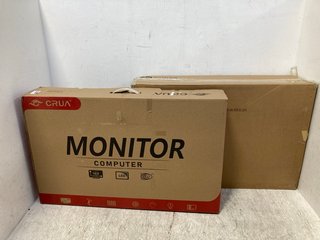 HP 27'' DIAGONAL MONITOR MODEL: P27H G4 TO INCLUDE CRUA LED MONITOR (BOTH DAMAGED): LOCATION - B6