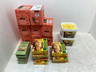 QTY OF ASSORTED FOOD ITEMS TO INCLUDE QTY OF NATURE VALLEY PROTEIN PEANUT AND CHOCOLATE BARS 160G BB: 09/24: LOCATION - B5