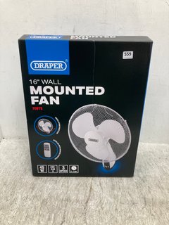 DRAPER 16'' WALL MOUNTED FAN: LOCATION - B2