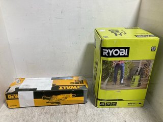 RYOBI PRESSURE WASHER TO INCLUDE DEWALT ANGLE GRINDER MODEL: DWE490: LOCATION - B2