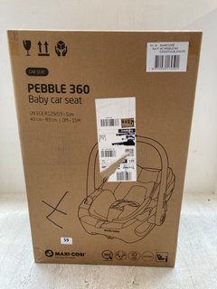 MAXI COSI PEBBLE 360 CHILDRENS CAR SEAT RRP - £259: LOCATION - A1