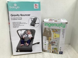 BABYLO GRAVITY BOUNCER TO INCLUDE INGENUITY CONVERT 2 ME SWING 2 SEAT PORTABLE SWING: LOCATION - C12