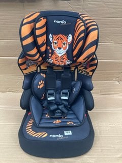 MAXI COSI BELINE SPIN CHILDRENS HIGH BACK CAR SEAT IN TIGER PRINT: LOCATION - C14