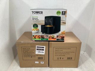 3 X 4.2L VORTEX MANUAL AIR FRYERS IN BLACK: LOCATION - C21