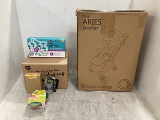 QTY OF ASSORTED CHILDRENS ITEMS TO INCLUDE THE ARIES STROLLER: LOCATION - D17