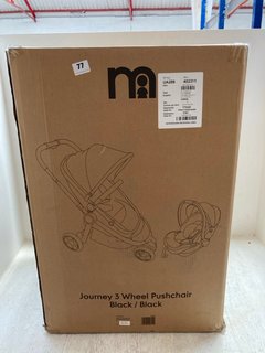 MOTHERCARE JOURNEY 3 WHEEL CHILDRENS PUSHCHAIR IN BLACK RRP - £200: LOCATION - A2