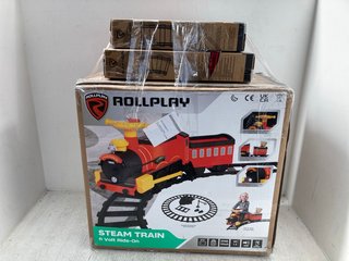 ROLL PLAY CHILDRENS 6 VOLT RIDE ON STEAM TRAIN RRP - £216: LOCATION - D13