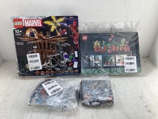 4 X ASSORTED LEGO BUILD KITS TO INCLUDE MARVEL SPIDER MAN FINAL BATTLE KIT MODEL: 76261: LOCATION - D13