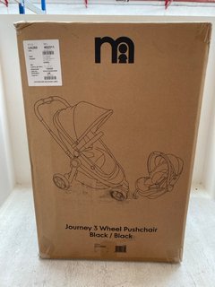 MOTHERCARE JOURNEY 3 WHEEL CHILDRENS PUSHCHAIR IN BLACK RRP - £200: LOCATION - A3