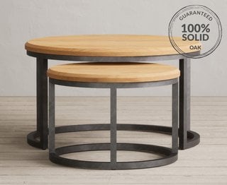 LOFT/ATTICA ROUND NEST OF TABLE - RRP £299: LOCATION - C6