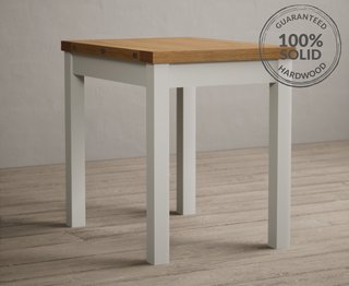 HADLEIGH WHITE/OAK EXT DINING TABLE - RRP £279: LOCATION - C6