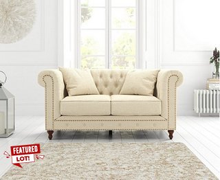 WESTMINSTER 2 SEATER SOFA IN CREAM - RRP £779: LOCATION - C6