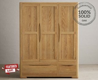 HARPER/DEREHAM OAK TRIPLE WARDROBE - RRP £1299: LOCATION - C6