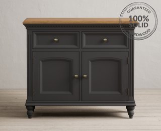 FRANCIS/PHILIPPE CHARCOAL SMALL SIDEBOARD - RRP £429: LOCATION - C6