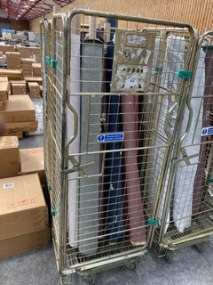 CAGE OF ASSORTED JOHN LEWIS & PARTNERS ROLLS OF FABRIC IN ASSORTED STYLE, COLOURS AND DESIGNS (CAGE NOT INCLUDED): LOCATION - A8 (KERBSIDE PALLET DELIVERY)