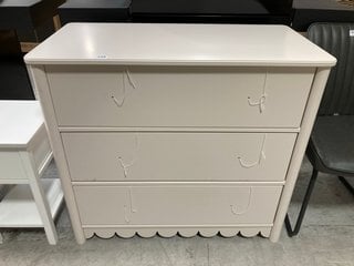 JOHN LEWIS & PARTNERS HEM 3 DRAWER CHEST IN GREIGE - RRP £398: LOCATION - D1