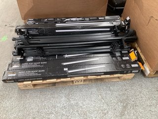 PALLET OF ASSORTED VEHICLE ROOF BARS TO INCLUDE AERO A127 ROOF BARS SET: LOCATION - C2