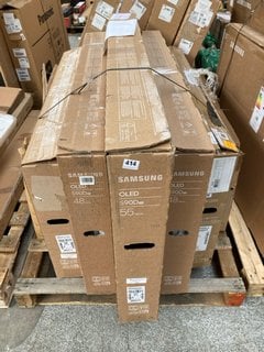 (COLLECTION ONLY) PALLET OF ASSORTED TV'S - PCBS REMOVED SPARES AND REPAIRS ONLY : MODELS TO INCLUDE SAMSUNG OLED S90D 55" TV QE55S90DAE: LOCATION - D3