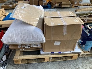 PALLET OF ASSORTED ITEMS TO INCLUDE LARGE QTY OF THERMAL STYLE PAPER TILL ROLLS IN WHITE: LOCATION - B6 (KERBSIDE PALLET DELIVERY)