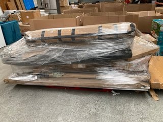 PALLET OF ASSORTED INCOMPLETE FLAT PACK FURNITURE COMPONENTS: LOCATION - C3 (KERBSIDE PALLET DELIVERY)