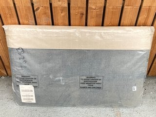 4 X ASSORTED HEADBOARDS TO INCLUDE ORLEANS SINGLE HEADBOARD IN OYSTER FABRIC: LOCATION - D7