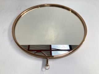 PINK COPPER ROUND MIRROR- RRP £120: LOCATION - A7