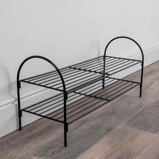 BLACK SHOE RACK- RRP £80: LOCATION - A7