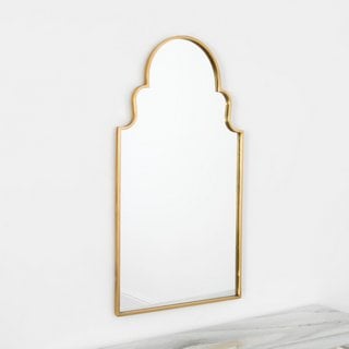 ROME CONTEMPORARY STYLE LARGE WALL MIRROR IN GOLD ORNATE STYLE FRAME: LOCATION - A7