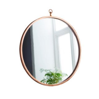 PINK COPPER ROUND MIRROR- RRP £120: LOCATION - A7