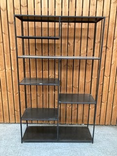 NKUKU TANVI DISPLAY SHELF UNIT IN BLACK - RRP £695: LOCATION - B3