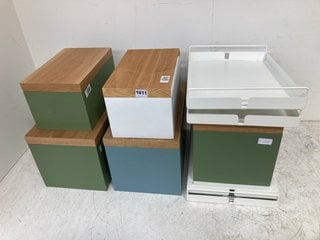 QTY OF ASSORTED ITEMS TO INCLUDE JOHN LEWIS & PARTNERS METAL STORAGE TRAY IN WHITE: LOCATION - BR1