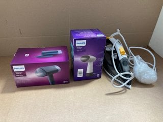 3 X ASSORTED ITEMS TO INCLUDE PHILIPS HANDHELD STEAMER: LOCATION - BR5