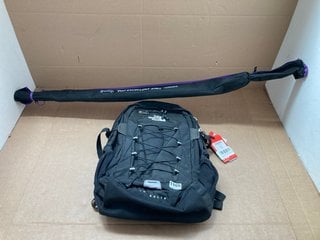 SOUGAYILANG FISHING ROD WITH REEL TO INCLUDE THE NORTH FACE BOREALIS BACKPACK IN BLACK: LOCATION - BR8