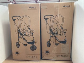 2 X HAUCK CITI NEO II STROLLERS: LOCATION - BR12