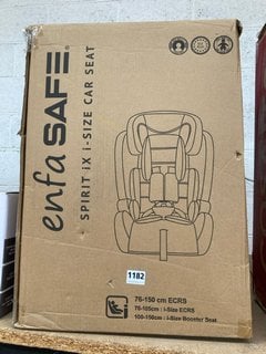 ENFA SAFE SPIRIT IX I-SIZE CHILD CAR SEAT IN BLACK/GREY: LOCATION - BR13