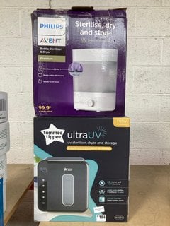 TOMMEE TIPPEE ULTRA UV STERILISER DRYER & STORAGE TO INCLUDE PHILIPS AVENT PREMIUM STERILISER: LOCATION - BR13