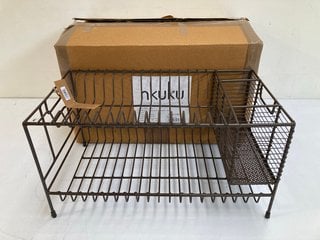 NKUKU INKOLLU DISH RACK IN AGED BRASS: LOCATION - BR1