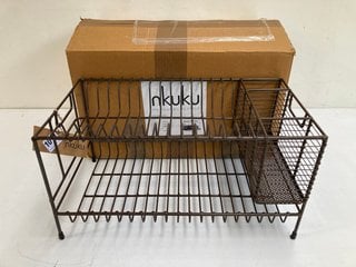 NKUKU INKOLLU DISH RACK IN AGED BRASS: LOCATION - BR1