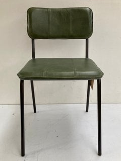 NKUKU UKARI DINING CHAIR IN RICH GREEN - RRP £230.00: LOCATION - BR2