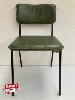 NKUKU UKARI COUNTER CHAIR IN RICH GREEN - RRP £325.00: LOCATION - BR2