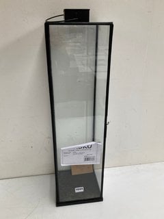 NKUKU SIA LARGE GLASS LANTERN IN BLACK - RRP £125.00: LOCATION - BR3