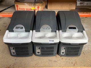 4 X COMPACT ELECTRIC IN CAR COOL BOXES IN GREY: LOCATION - BR8