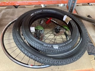 QTY OF ASSORTED BICYCLE WHEELS AND TYRES: LOCATION - CR6